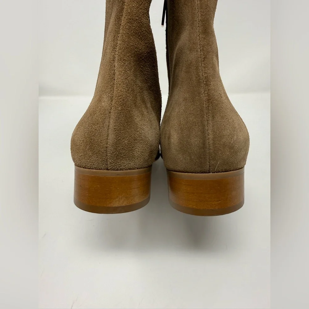 New Aquatalia Sahara Weatherproof Bootie Brown Suede Sz 9